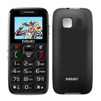 EVOLVEO EasyPhone, mobitel za starije osobe s postoljem za punjenje, crni EVOLVEO EasyPhone, mobitel za starije osobe s postoljem za punjenje, crni