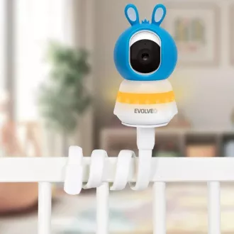 EVOLVEO Baby Monitor N5, Video Baby Monitor Set s 360° nadzorom, dvosmjernom komunikacijom i uspavankama, plava