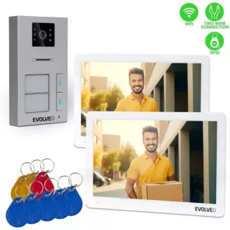 EVOLVEO DoorPhone 20-2W - 2-žični video portafon s aplikacijom za dva kućanstva i 32 GB memorije