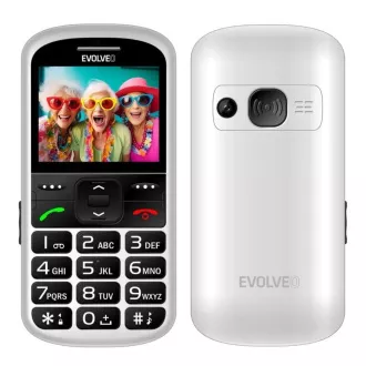 EVOLVEO EasyPhone XS, mobitel za starije osobe, bijela boja