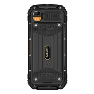EVOLVEO StrongPhone Q1, vodootporni izdržljivi Dual SIM telefon, crno-narančasti - Raspakiran