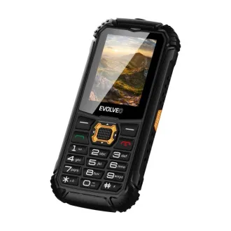 EVOLVEO StrongPhone Q1, vodootporni izdržljivi Dual SIM telefon, crno-narančasti - Raspakiran