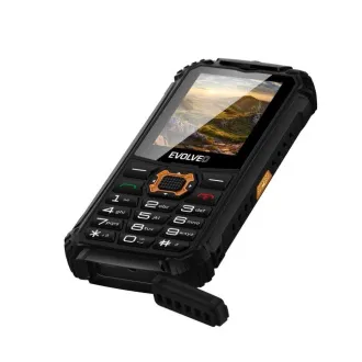 EVOLVEO StrongPhone Q1, vodootporni izdržljivi Dual SIM telefon, crno-narančasti - Raspakiran