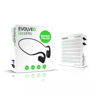 EVOLVEO bežične slušalice BonePro MP3 32GB, jagodice, crne