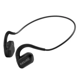 EVOLVEO bežične slušalice BonePro MP3 32GB, jagodice, crne