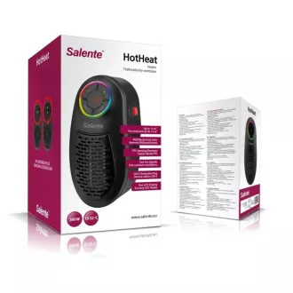 Salente HotHeat, mini ventilator s vrućim zrakom, 500 W, crni