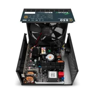 EVOLVEO G850, napajanje od 850 W, 80+ GOLD, ATX 3.1, aPFC, 140 mm ventilator, potpuno modularno, 3 godine jamstva, crno