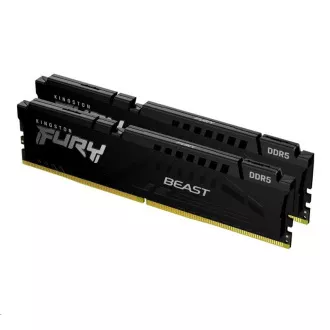 KINGSTON DIMM DDR5 64GB (Komplet od 2) 6000MT/s CL40 FURY Beast Black XMP
