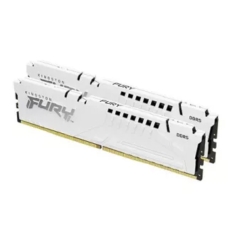 KINGSTON DIMM DDR5 32GB (komplet od 2) 6000MT/s CL40 FURY Beast White XMP