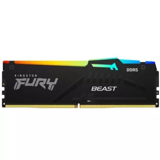 KINGSTON DIMM DDR5 64GB (komplet od 4) 6000MT/s CL40 FURY Beast RGB XMP