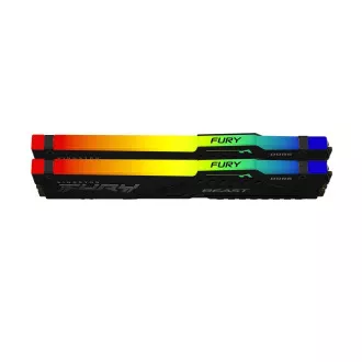 KINGSTON DIMM DDR5 32GB (Komplet od 2) 6000MT/s CL30 Non-ECC FURY Beast RGB EXPO, crna KINGSTON DIMM DDR5 32GB (Komplet od 2) 6000MT/s CL30 Non-ECC FURY Beast RGB EXPO, crna