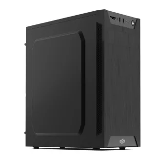 SilentiumPC kućište MidT Armis AR1 Pure Black / SD čitač / 2x USB 3.0 / 1x 80 mm ventilator / crno