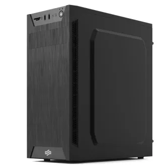 SilentiumPC kućište MidT Armis AR1 Pure Black / SD čitač / 2x USB 3.0 / 1x 80 mm ventilator / crno
