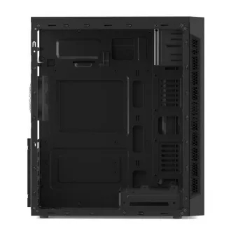 SilentiumPC kućište MidT Armis AR1 Pure Black / SD čitač / 2x USB 3.0 / 1x 80 mm ventilator / crno