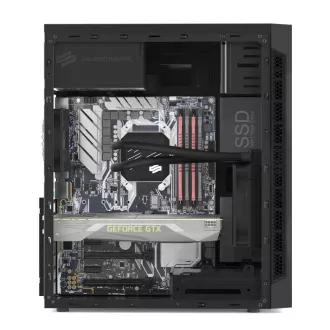 SilentiumPC kućište MidT Armis AR1 Pure Black / SD čitač / 2x USB 3.0 / 1x 80 mm ventilator / crno