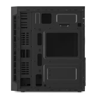 SilentiumPC kućište MidT Armis AR1 Pure Black / SD čitač / 2x USB 3.0 / 1x 80 mm ventilator / crno