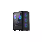 ENDORFY kućište Ventum 200 ARGB, prozirna bočna ploča, ATX, 4x120mm ARGB ventilator, crno