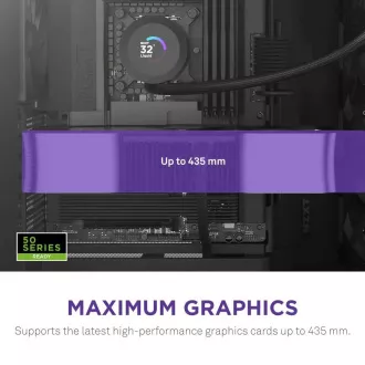 NZXT H9 Flow dvokomorno ATX kućište / 4x140 mm ventilator / do 10x ventilatora / perforirani vrh / staklene stranice, prednja strana / crno