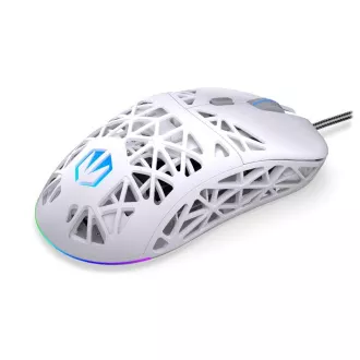 Endorfy igraći miš LIV Onyx bijeli, žični, ARGB, bijeli