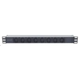 Intellinet PDU razvodna ploča, 8x C13 utičnica, 1U rack, 2m odvojivi kabel, zaštita od pada