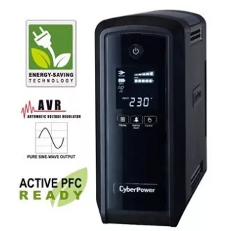 CyberPower PFC SineWave LCD GP UPS 900VA/540W, Schuko utičnice