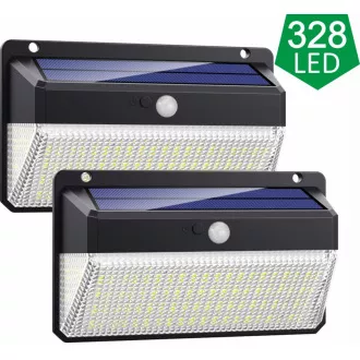Viking vanjska solarna LED svjetiljka M328 sa senzorom pokreta, set od 2 kom Viking vanjska solarna LED svjetiljka M328 sa senzorom pokreta, set od 2 kom