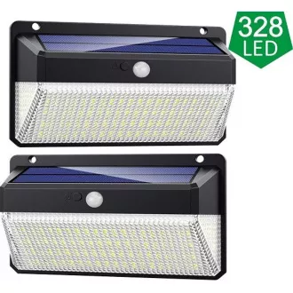 Viking vanjska solarna LED svjetiljka M328 sa senzorom pokreta, set od 2 kom Viking vanjska solarna LED svjetiljka M328 sa senzorom pokreta, set od 2 kom
