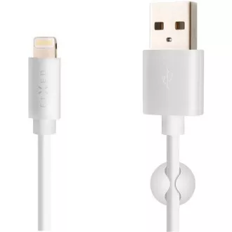 FIKSNI podatkovni i kabel za punjenje, USB-A -> Lightning (MFI), 20 W, duljina 2 m, bijeli