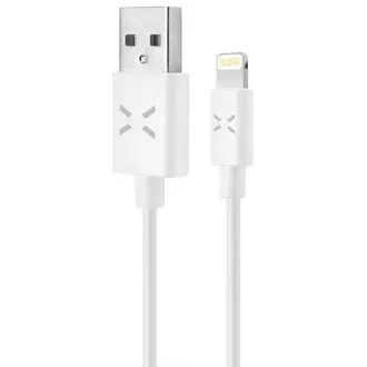 FIKSNI podatkovni i kabel za punjenje, USB-A -> Lightning (MFI), 20 W, duljina 2 m, bijeli