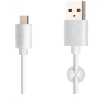 FIKSNI podatkovni i kabel za punjenje, USB-A -> USB-C, 20 W, duljina 1 m, bijeli