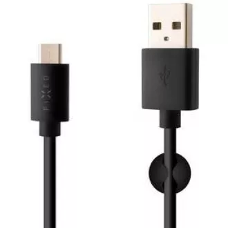 FIKSNI podatkovni i kabel za punjenje, USB-A -> USB-C, 20 W, duljina 2 m, crni
