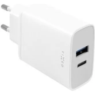 FIKSNI mrežni punjač, USB-C + USB-A konektor, PD podrška, 30 W, bijeli