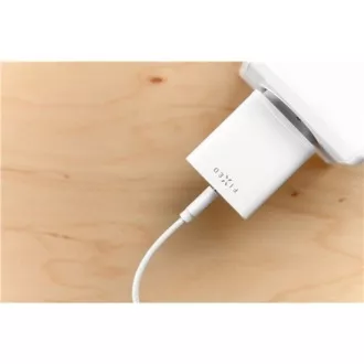 FIKSNI mrežni punjač, USB-C + USB-A konektor, PD podrška, 30 W, bijeli