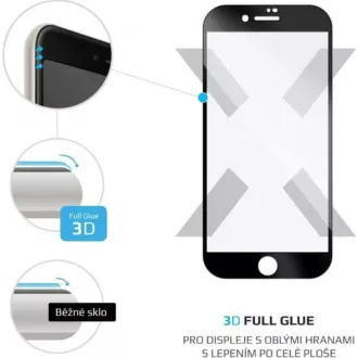 FIXED Full Cover zaštitno staklo za Apple iPhone 7/8/SE (2020), crno