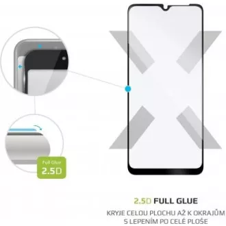 FIXED Full-Cover zaštitno staklo za Samsung Galaxy A12, crno