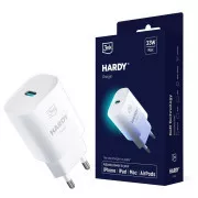 3mk mrežni punjač - HARDY Charger 33W, GaN 1x USB-C (PD) za Apple, bijeli