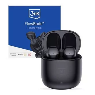 3mk FlowBuds bežične stereo slušalice, kućište za punjenje, crne