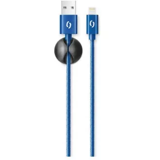 ALIGATOR podatkovni kabel PREMIUM 2A, Lightning, plavi