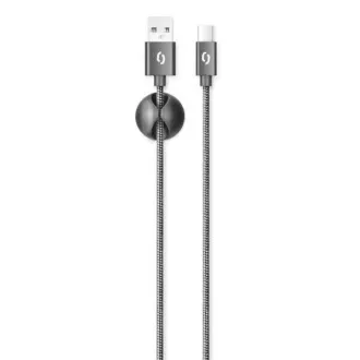 ALIGATOR podatkovni kabel PREMIUM 2A, USB-C, crni