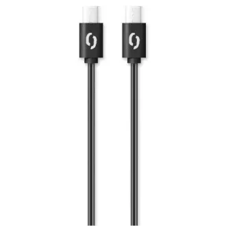 ALIGATOR podatkovni kabel POWER 60W, USB-C/USB-C 3A, duljina 1 m, crni