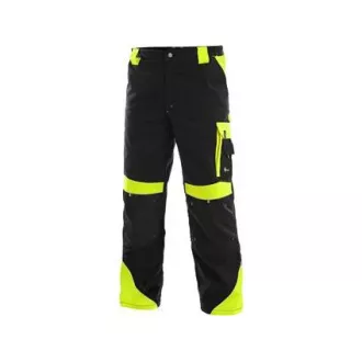 Hlače u struku CXS SIRIUS BRIGHTON, crno-žute, vel.44 Hlače u struku CXS SIRIUS BRIGHTON, crno-žute, vel.44
