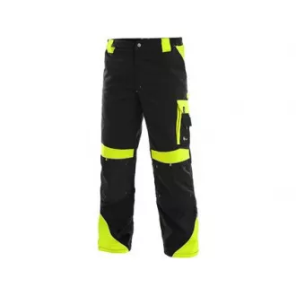 Hlače u struku CXS SIRIUS BRIGHTON, crno-žute, vel.50 Hlače u struku CXS SIRIUS BRIGHTON, crno-žute, vel.50