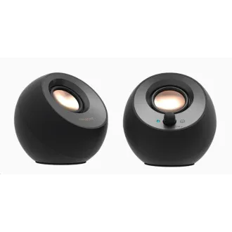 Creative PEBBLE V3, stolni 2.0 zvučnici s USB-C i Bluetooth 5.0 - crni