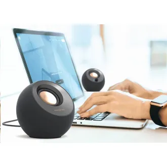 Creative PEBBLE V3, stolni 2.0 zvučnici s USB-C i Bluetooth 5.0 - crni