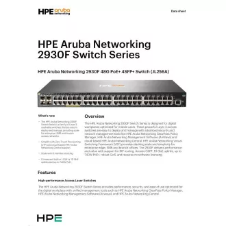 Aruba 2930F 48G PoE+ 4SFP+ Swch OBNOVI JL256A