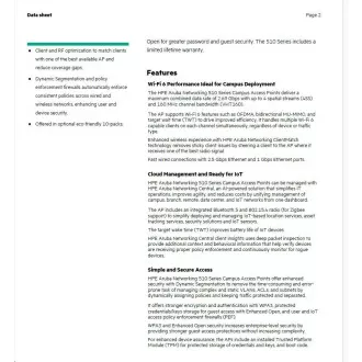 HPE Aruba Networking AP-515 (RW) dvostruki radio 4x4/2x2 802.11ax interne antene Unified Campus AP RENEW Q9H62A