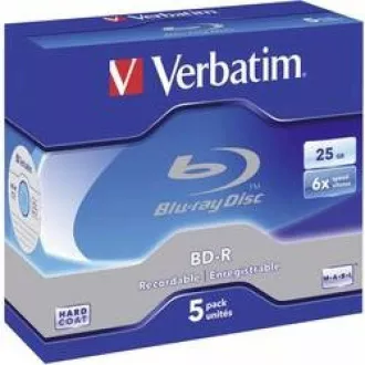 VERBATIM BD-R SL (5 paketa) Blu-Ray / Jewel / 6x / 25 GB