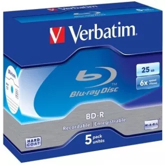 VERBATIM BD-R SL (5 paketa) Blu-Ray / Jewel / 6x / 25 GB