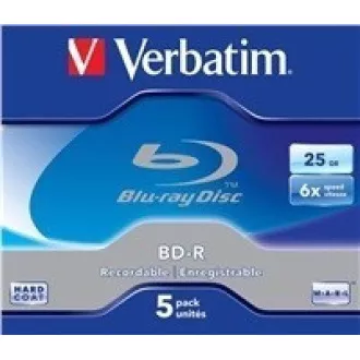 VERBATIM BD-R SL (5 paketa) Blu-Ray / Jewel / 6x / 25 GB