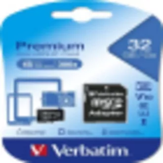 VERBATIM MicroSDHC kartica 32GB Premium, U1 + SD adapter